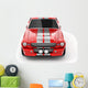 Red Classical Sports Car Wall Decal