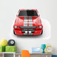 Red Classical Sports Car Wall Decal