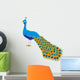 Bird Decals - An illustration of a peacock with long tail Wall Decal