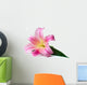 Wet Pink Lily Wall Decal