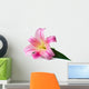 Wet Pink Lily Wall Decal