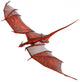 Red Dragon 3d Rendered Red Fantasy Dragon Wall Decal