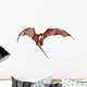 Red Fantasy Dragon Wall Decal