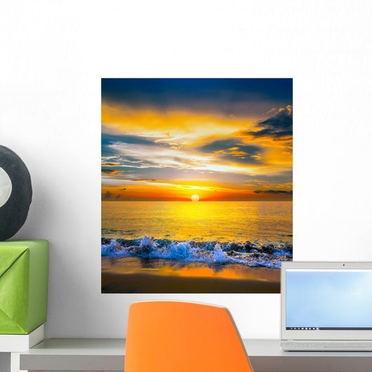 Colorful Sunset over Sea
