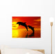 Jumping Dolphins Wall Mural