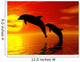 Jumping Dolphins Wall Mural