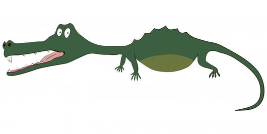 Illustration Funny Crocodile