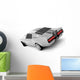 Silvery Classical Sports Car Wall Decal