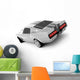 Silvery Classical Sports Car Wall Decal