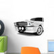 Silvery Classical Sports Car Wall Mural