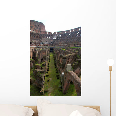 Inside Famous Colosseum shown on a wall