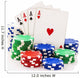Four aces and stacks of poker chips isolated on white. Wall Decal