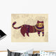 Fantasy Stylized Cat Wall Mural