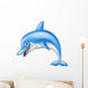 Happy dolphin cartoon Wall Decal