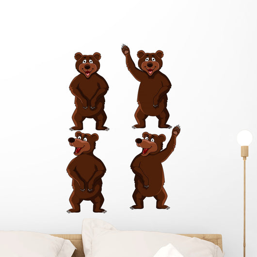 Bear Cartoon Wall Mural