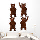 Bear Cartoon Wall Mural
