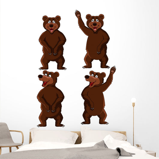 Bear Cartoon Wall Mural