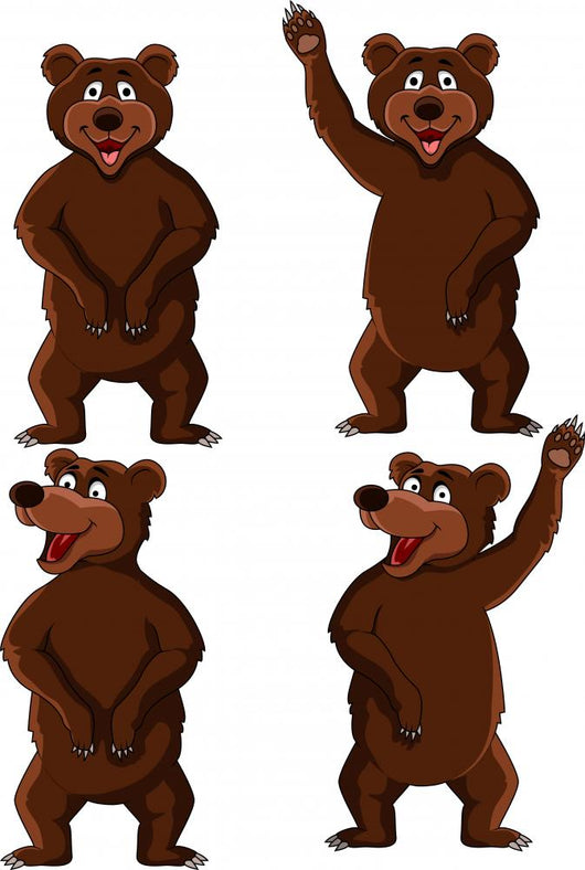 Bear Cartoon Wall Mural