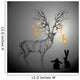 Deer with antlers like Tree / Rabbits look at carrots Wall Mural