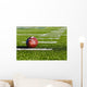 Football on Field Wall Mural