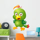 illustration of Cartoon bird Vector Wall Decal