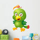 illustration of Cartoon bird Vector Wall Decal