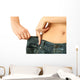 Slim Woman Is Showing Wall Decal