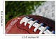 Football on Field Wall Mural