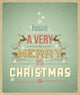 Typography Christmas Greeting Card