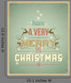 Typography Christmas Greeting Card