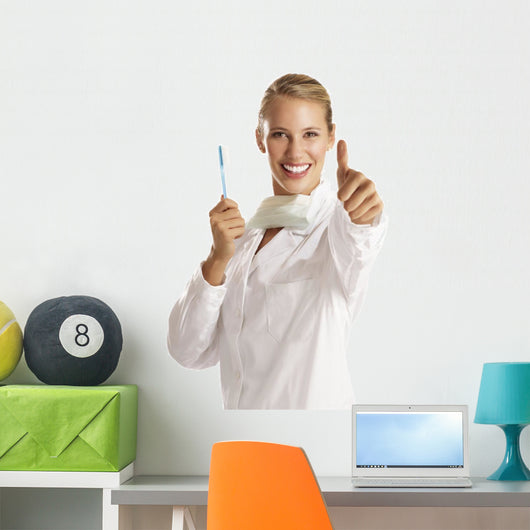 young woman dentist Wall Decal