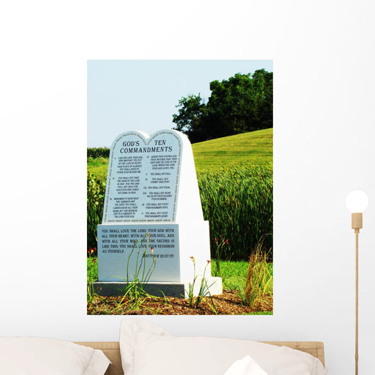 Ten Commandments Wall Mural
