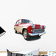 Red Vintage Car Wall Decal
