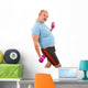 Overweight Man Doing Fitness