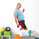 Overweight Man Doing Fitness