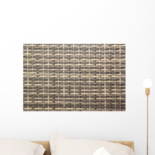 Plastic Wicker Wall Decal
