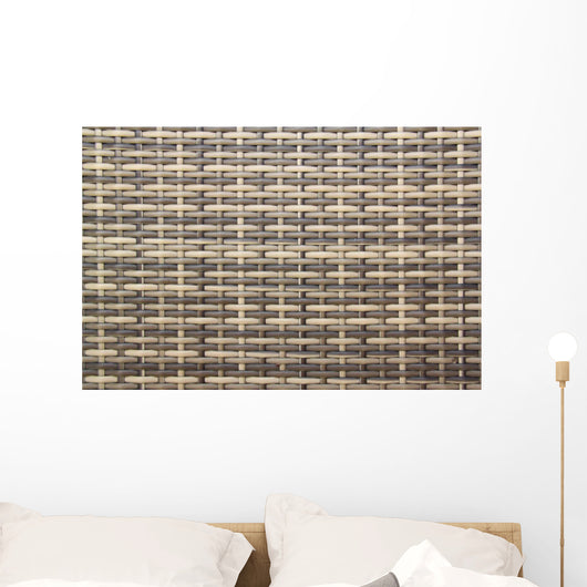 Plastic Wicker Wall Decal