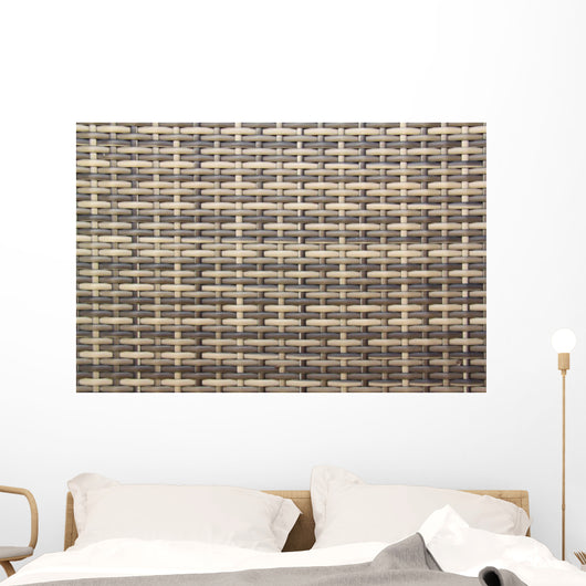 Plastic Wicker Wall Decal