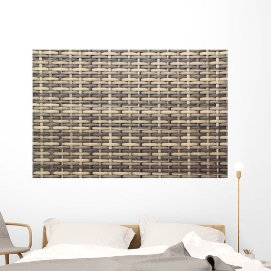 Plastic Wicker Wall Decal
