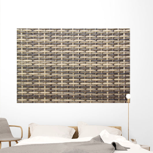 Plastic Wicker Wall Decal