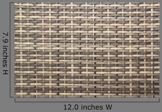 Plastic Wicker Wall Decal