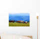 Mountains Landscape with Horses