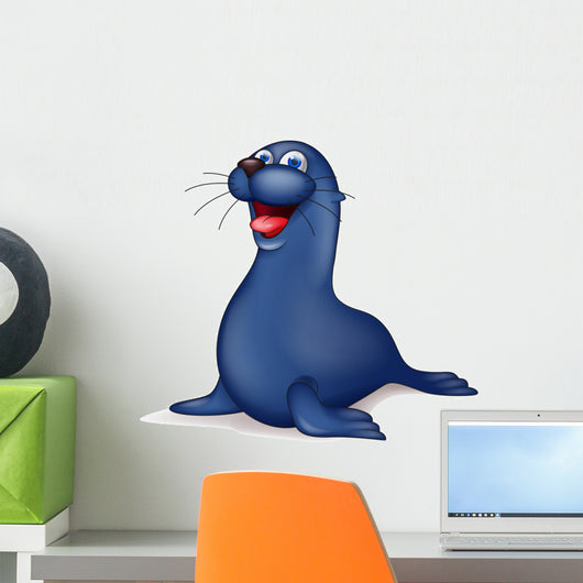 Seal cartoon Wall Decal