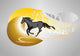 Horse graffiti Wall Mural