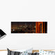 Golden Gate Bridge and San Francisco at night panorama Wall Mural