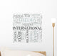 International Relations Discipline Study Wall Mural