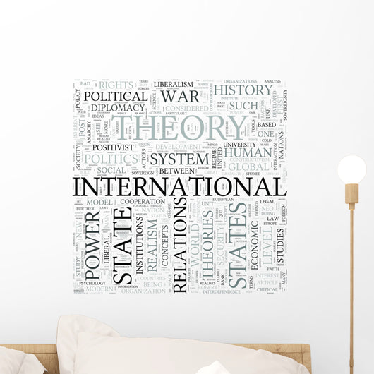 International relations Discipline Study Concept Wall Mural