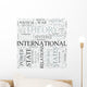 International relations Discipline Study Concept Wall Mural