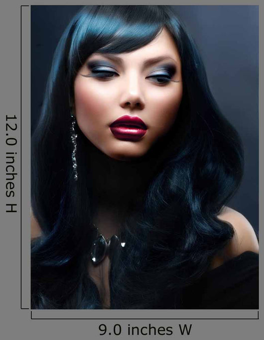Beautiful Woman with Black
