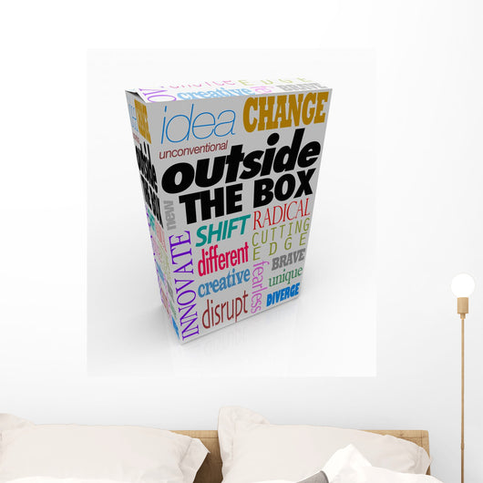 Outside Box Words Product Wall Decal